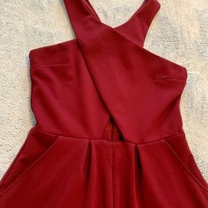 Burgundy romper